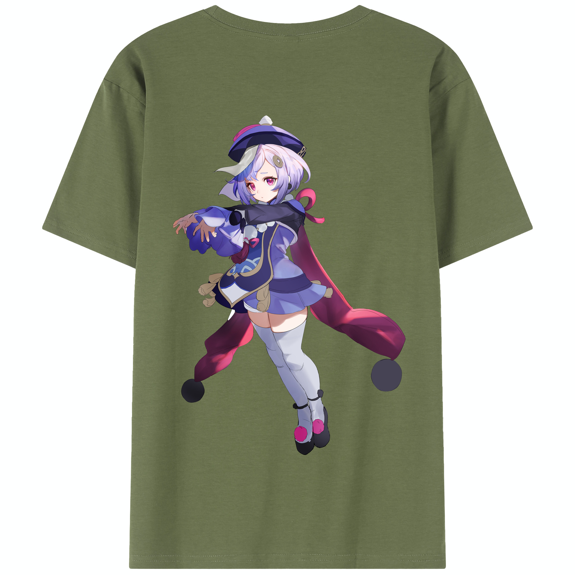 げんし神 七七 なな  genshin Nana 綿100％半袖Tシャツ（背面プリント）